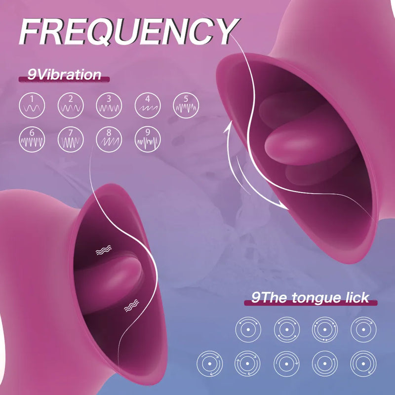 Female tongue vibrator