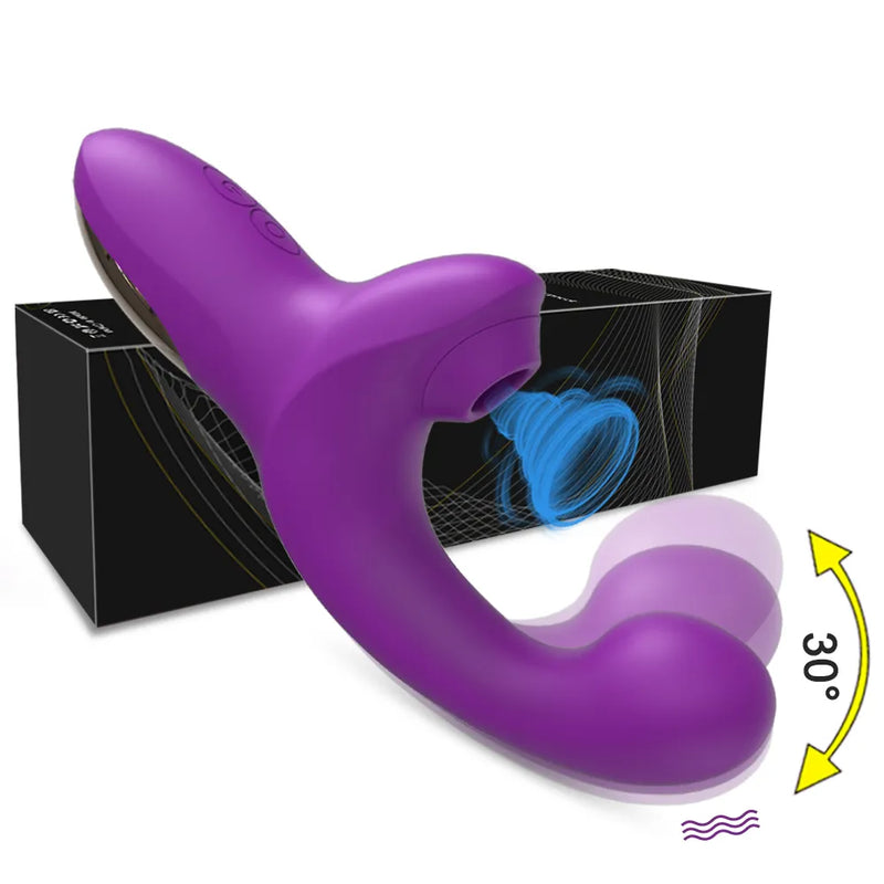 Stimulator with suction and vibration