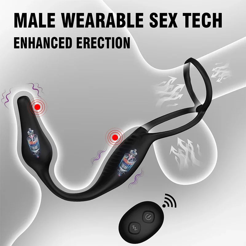 2-in-1 anal plug for men