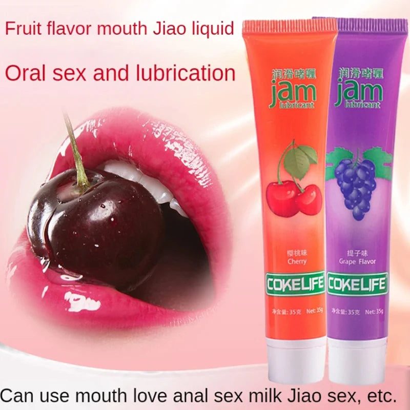 Fruity oral lubricant