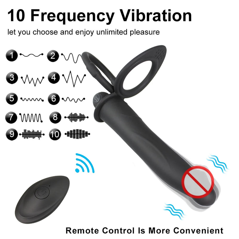 Double penetration vibrator